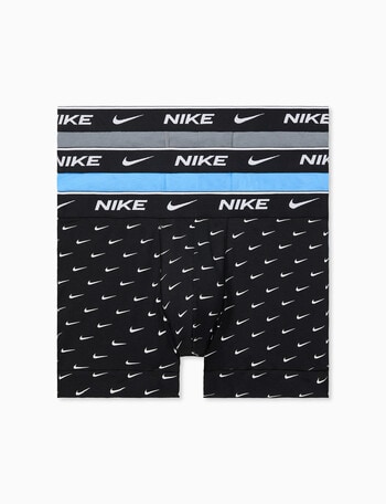 Nike Essential Cotton Trunk, 3-Pack, Logo & Blue product photo