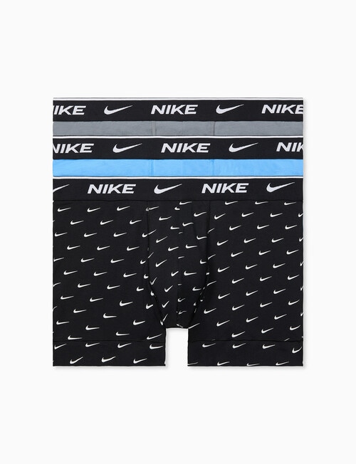 Nike Essential Cotton Trunk, 3-Pack, Logo & Blue product photo