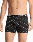 Nike Essential Cotton Trunk, 3-Pack, Logo & Blue product photo View 02 S