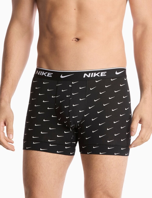 Nike Essential Cotton Trunk, 3-Pack, Logo & Blue product photo View 02 L