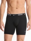 Nike Essential Cotton Boxer Brief, 3-Pack, Black product photo View 02 S