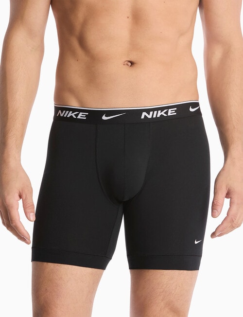 Nike Essential Cotton Boxer Brief, 3-Pack, Black product photo View 02 L