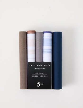 Laidlaw + Leeds Handkerchief, 5-Pack, Multi product photo