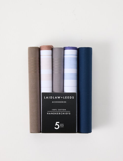 Laidlaw + Leeds Handkerchief, 5-Pack, Multi product photo