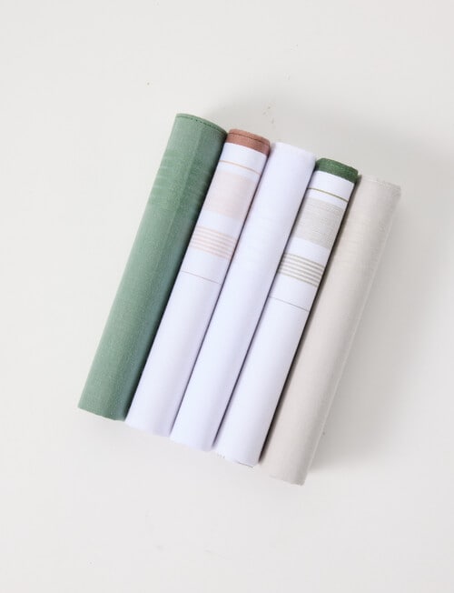 Laidlaw + Leeds Handkerchief, 5-Pack, Multi product photo View 03 L