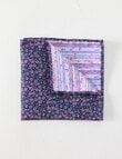 Laidlaw + Leeds Sakura Pocket Square, Navy product photo
