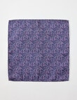 Laidlaw + Leeds Sakura Pocket Square, Navy product photo View 02 S