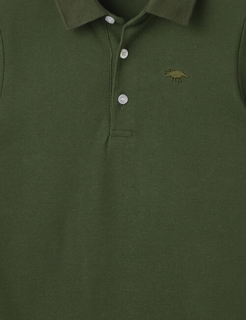 Mac & Ellie Short Sleeve Polo Shirt, Olive product photo View 02 L