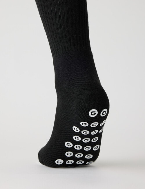 Gym Equipment Grip Crew Socks, 3-Pack, Black product photo View 03 L