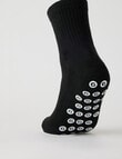 Gym Equipment Grip Quarter Crew Socks, 3-Pack, Black product photo View 03 S