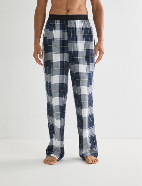 Mazzoni Check Cotton Sleep Pant, Midnight product photo