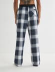 Mazzoni Check Cotton Sleep Pant, Midnight product photo View 02 S
