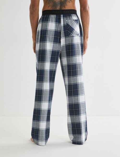 Mazzoni Check Cotton Sleep Pant, Midnight product photo View 02 L