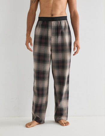 Mazzoni Check Cotton Sleep Pant, Plum product photo