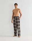 Mazzoni Check Cotton Sleep Pant, Plum product photo View 03 S