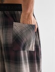 Mazzoni Check Cotton Sleep Pant, Plum product photo View 05 S