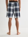 Mazzoni Check Cotton Sleep Short, Midnight product photo View 02 S