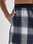Mazzoni Check Cotton Sleep Short, Midnight product photo View 04 S