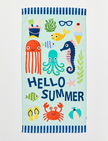 Verano Kids Mini Hello Summer Beach Towel product photo