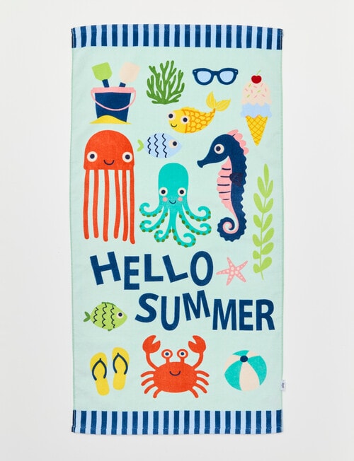 Verano Kids Mini Hello Summer Beach Towel product photo