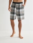 Mazzoni Check Cotton Sleep Short, Fern product photo