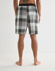 Mazzoni Check Cotton Sleep Short, Fern product photo View 02 S