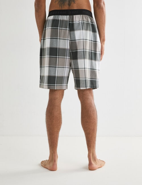 Mazzoni Check Cotton Sleep Short, Fern product photo View 02 L