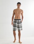 Mazzoni Check Cotton Sleep Short, Fern product photo View 03 S