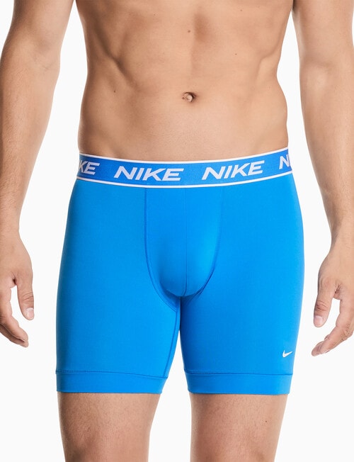Nike Engineered Micro Boxer Brief, 3-Pack, Blue, Grey & Black product photo View 02 L