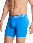 Nike Engineered Micro Boxer Brief, 3-Pack, Blue, Grey & Black product photo View 04 S