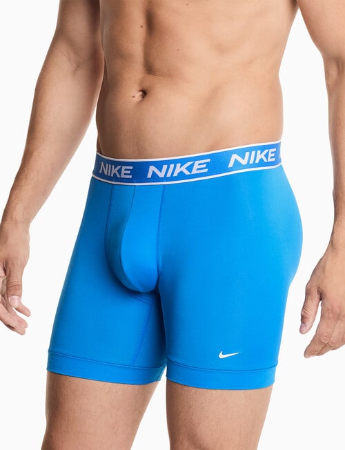 Nike Engineered Micro Boxer Brief, 3-Pack, Blue, Grey & Black product photo View 04 L