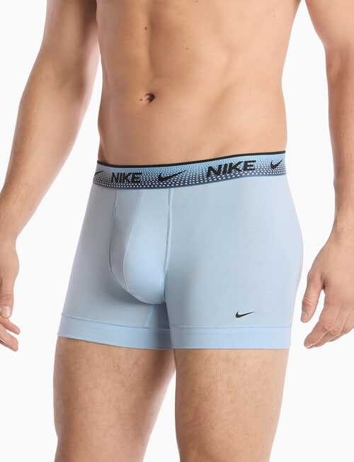 Nike Essential Cotton Trunk, 3-Pack, Light Blue, Blue & Navy product photo View 04 L