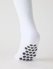 Gym Equipment Grip Crew Socks, 3-Pack, White product photo View 03 S