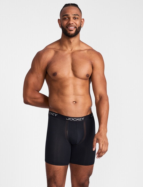 Jockey Chafe Proof Modal Mid Trunk, Black product photo View 04 L