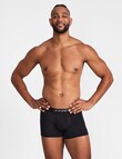 Jockey Chafe Proof Cotton Trunk, Black product photo View 04 S