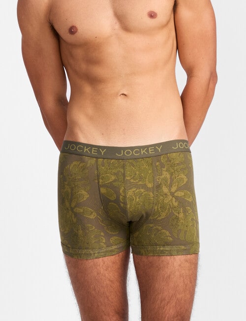 Jockey No Ride Up Print Trunk, Monstera Print product photo View 02 L