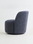 LUCA Furniture Belmont Fabric Swivel Chair, Blue product photo View 03 S