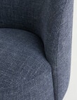 LUCA Furniture Belmont Fabric Swivel Chair, Blue product photo View 04 S