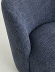 LUCA Furniture Belmont Fabric Swivel Chair, Blue product photo View 05 S