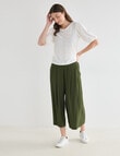 Whistle Broderie Knit Tee, Ivory product photo View 03 S