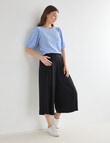 Whistle Broderie Knit Tee, Heather product photo View 03 S