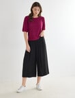 Whistle Broderie Knit Tee, Orchid product photo View 03 S