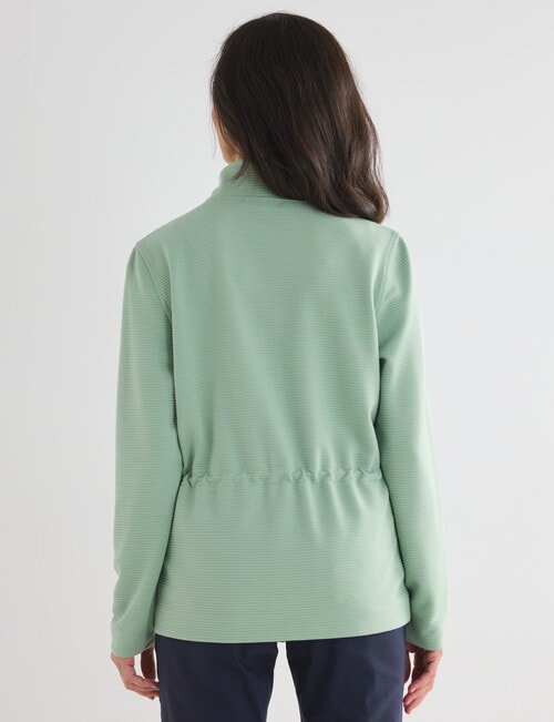 Ella J Zip Through Knit Sweatshirt, Lime product photo View 02 L