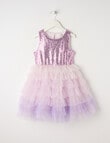 Mac & Ellie Party Collection Sequin Ombre Tutu Dress, Purple product photo