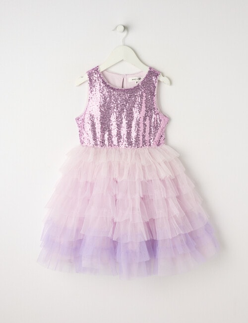 Mac & Ellie Party Collection Sequin Ombre Tutu Dress, Purple product photo