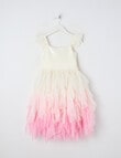 Mac & Ellie Party Sequin Ombre Waterfall Dress, Pink product photo