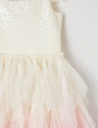 Mac & Ellie Party Sequin Ombre Waterfall Dress, Pink product photo View 03 S