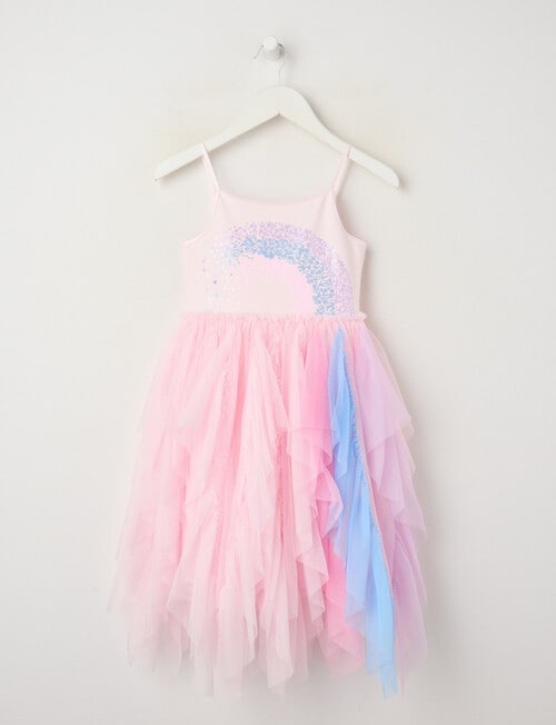 Mac & Ellie Party Collection Sleeveless Rainbow Dress, Pink product photo