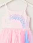 Mac & Ellie Party Collection Sleeveless Rainbow Dress, Pink product photo View 02 S