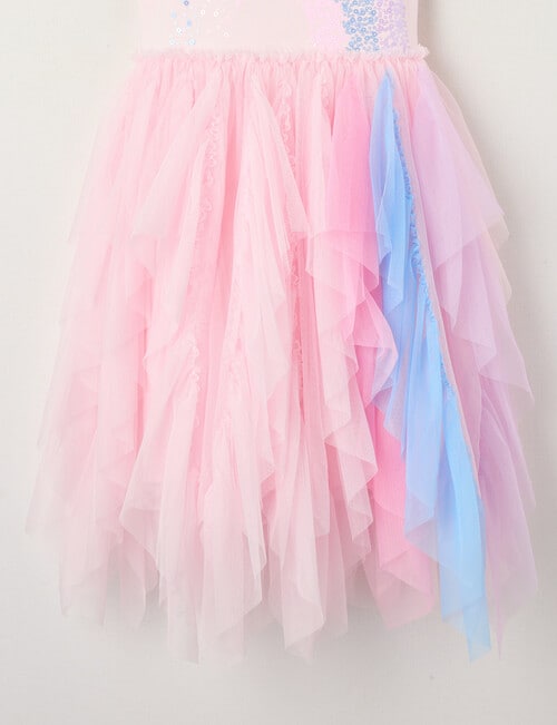 Mac & Ellie Party Collection Sleeveless Rainbow Dress, Pink product photo View 03 L
